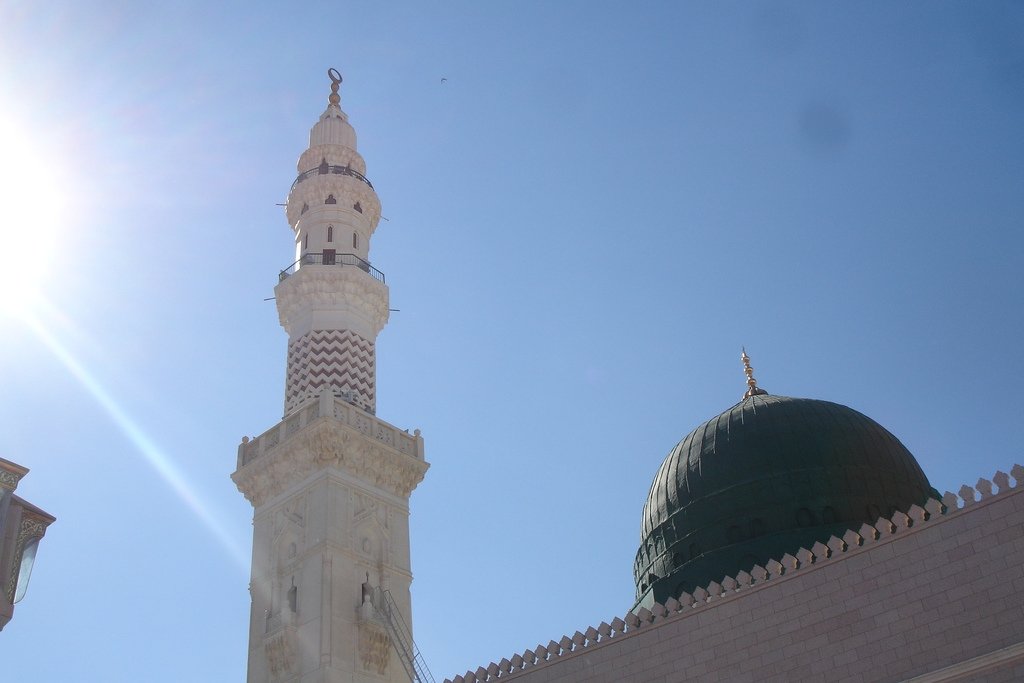 Masjid Al Nabawi in Madinah - Saudi Arabia (green dome)